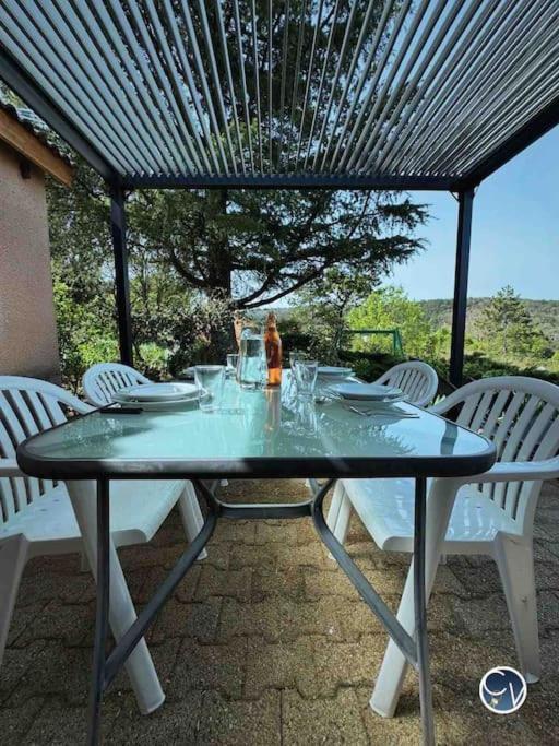 St-Germain - Les Terrasses De L'Ardeche - Piscine Leilighet Salavas Eksteriør bilde
